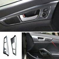 2Pcs Interior Inner Door Handle Cover Trim Panel Strip Decoration for Hyundai Veloster 2011-2017