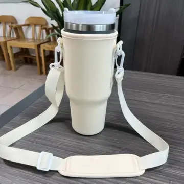 Neoprene Stanley Cup Bag Crossbody Portable Water Bottle Carrier Bag with  Adjustable Shoulder Strap 40 Oz