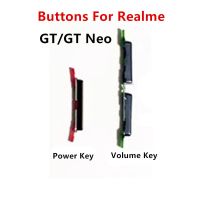 คีย์กรอบสีดำสำหรับ Realme GT 5G GT ปุ่มปรับระดับเสียง Neo อะไหล่ซ่อมโทรศัพท์ RMX3031 RMX2202