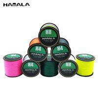 HAMALA Free Shipping for Brazil Carp Fishing Line 4 Multifilament Wire Braid Line Cord 300-1000M Fluorescent Green PE Cord Fishing Lines