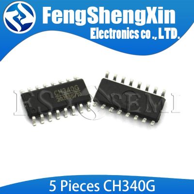5pcs/lot 100% New CH340G SOP-16 CH340 340G SOP16 USB serial interface chip