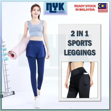 Leggings Pockets Women, 2 1 Sports Pants Women