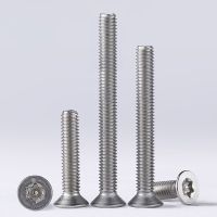 M3 M4 M5 M6 304 Stainless Steel Six Lobe Torx Flat Countersunk Head with Pin Tamper Proof Anti Theft Security Screw Bolts