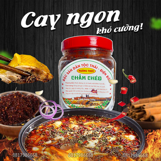 Chẩm chéo ướt đặc sản điện biên chuẩn dân tộc thái muối chẩm chéo tây bắc - ảnh sản phẩm 1