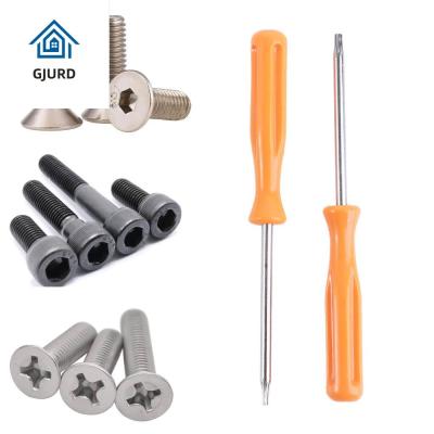 GJURD มัลติฟังก์ชั่น TORX ความแม่นยำ ความปลอดภัย T8 + T10 รูป้องกันการงัดแงะ เครื่องมือช่าง ชุดไขควง การปรับปรุงบ้าน เครื่องมือซ่อม