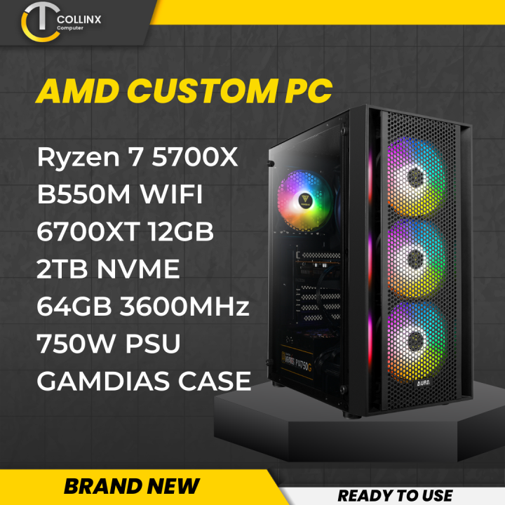 Custom Amd Build Ryzen 7 5700x Amd Ryzen 7 5700x Pc B550m Wifi Custom Amd Build Ryzen 7 5700x Amd Ryzen 7 5700x Pc B550m Wifi