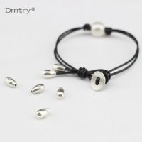 Dmtry 20pcs Fashion Jewelry Parts Findings Water Drop End Beads For Jewelry Making Use With 1.5mm Round Leather Rope C0016