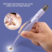 Ear Tweezer Ear Wax Removal Tool with LED Light Magnifying Glass Ear Pick Cleaner Earwax Tweezers for Ear Wax Remover Ear Care