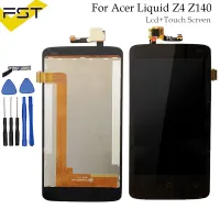 สีดำสำหรับ Acer ของเหลว Z140 Z4จอแสดงผล LCD ที่มีหน้าจอสัมผัสอะไหล่ทดแทนประกอบ Digitizer + เครื่องมือ