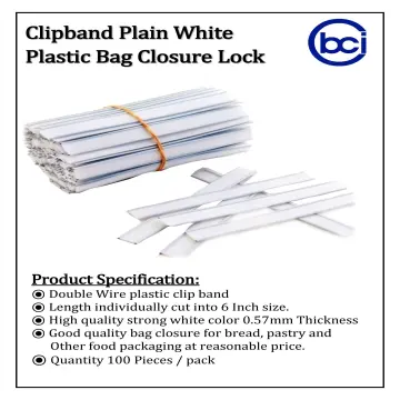 50pcs Snacks Plastic Bag Clips Clamp Bag Closure Sealing Bag Clips Food  Closure Clips