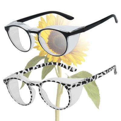 ZHUWNANA สำหรับผู้ชายและผู้หญิง แว่นตาป้องกันดวงตา ป้องกัน UV400 ป้องกันหมอก แว่นตาป้องกันแสงสีฟ้า แว่นตานิรภัย แว่นตาป้องกันละอองเกสร