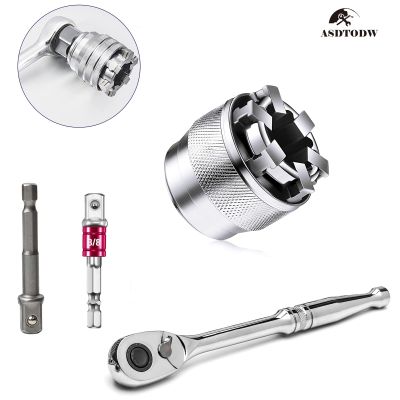 【NEW Popular】1 3PCSSleeve Adaptive Wrench All FittingDrill AttachmentSocket3/8 Inch Drive Wrench Repair Tools