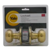 จัดส่งด่วน! ลูกบิดทั่วไป YALE KN-VTT5227US3 หัวจัน สีทองเหลือง YALE KN-VTT5227US3 BRASS ENTRANCE KNOB มืออาชีพเรื่องประตู ประตูราคาถูก พร้อมเก็บเงินปลายทาง