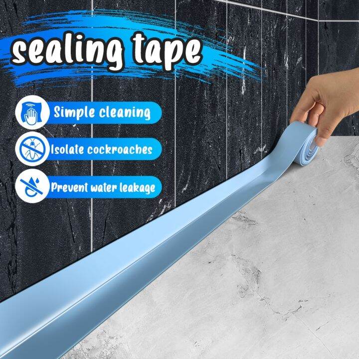 Bathroom Sealing Tape Shower Sink Bath Sealing Tape White PVC Self