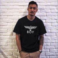 Boy London เสื้อยืดแขนสั้นชายเสื้อคู่สุดฮอตของนกอินทรีชายเสื้อครึ่งแขนผ้าฝ้ายแบรนด์น้ำขึ้นน้ำลงลอนดอนบอยฤดูร้อนมีความเห็นอกเห็นใจแบบอังกฤษดั้งเดิม