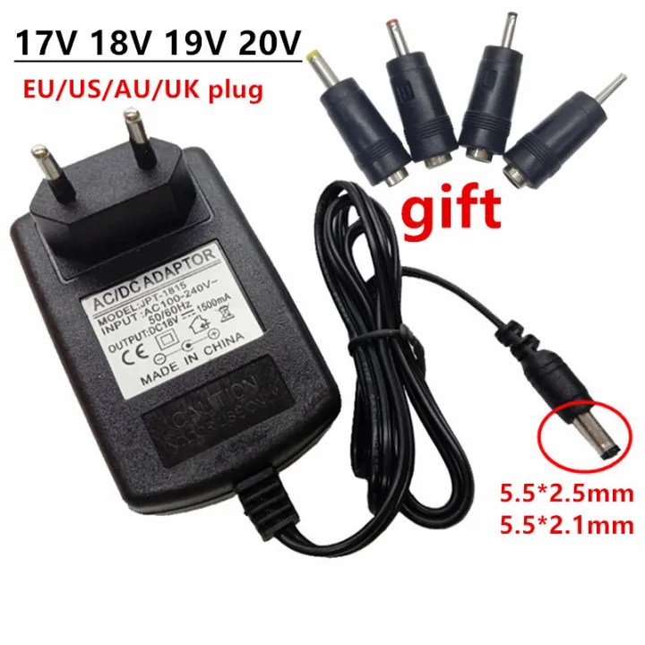 Universal AC DC Power Adapter 17V 18V 19V 20 V Adapter bekalan 220v ke ...