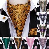 【Selling】 Hi Tie Men 39; S Vintage Paisley งานแต่งงานอย่างเป็นทางการ Cravat Ascot Scrunch Self สไตล์อังกฤษสุภาพบุรุษโพลีเอสเตอร์ผ้าไหมผ้าพันคอแบบสบายๆ Tie