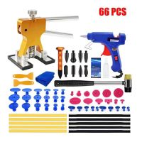 66Pcs Auto Body Dent Repair Kit Dent Puller Hail Pit Repair Leveling Pen Free Sheet Metal Removal Puller