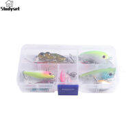 Studyset IN stock 10pcs Fishing Lure Artifical Hard Bait Mini Minniw Popper Vib Spinner Crank Bait Set