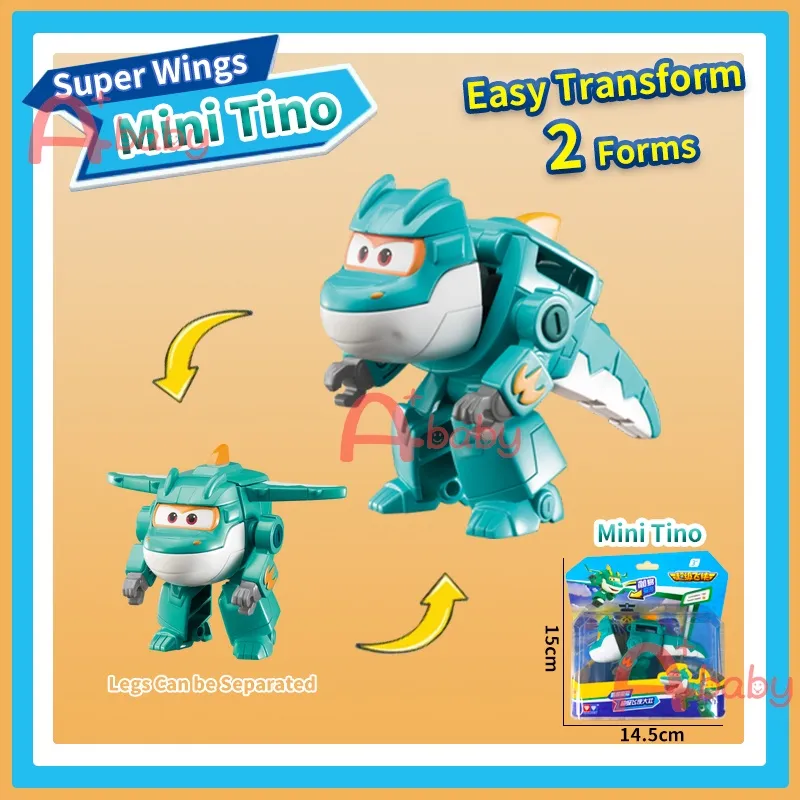 Super Wings Season 11 Mini Robots LIME TINO TONY Deformation Toy