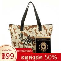 HOT ； กระเป๋าสะพายไหล่กระเป๋าถือกระเป๋า Tote มีซิปลายพรางสไตล์ญี่ปุ่น