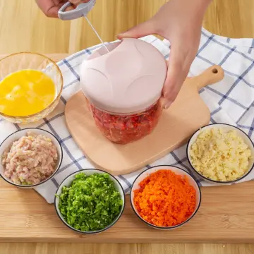900ml Easy Use Food Processor Manual Pull String Food Vegetable Chopper,Fruits  Nuts Onions Hand Pull Mincer