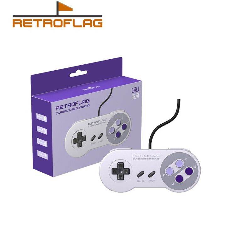 มีสต็อก-retroflag-superpi-จอยควบคุมเกม-u-edition-จอยเกมยูเอสบีแบบมีสายสำหรับราสเบอร์รี่-pi-windows-สวิตช์