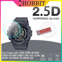 2Pcs กระจกนิรภัยสำหรับ Casio AE-1500 GPR-B1000 GBD-H1000 GBD-100 AE-2100 PRW-30 PRW-50 PRW-60 HD 9H Anti-Scratch แก้ว