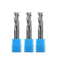 เครื่องตัดมิลลิ่งงานไม้ UP DOWN Cut 2 Flutes Spiral Carbide Milling Tool CNC Router Compression Wood End Mill Cutter Bits