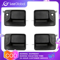 4ชิ้นที่จับประตูด้านนอกเข้ากันได้กับ F-450 F-350 F-250 1999-2016 F-550ประตูด้านนอก SD ด้านหน้าด้านหลังซ้ายขวา