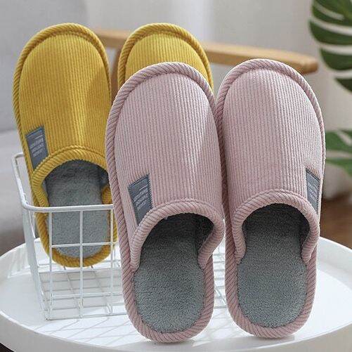 รองเท้าใส่ในบ้าน-พื้นยาง-กันลื่น-slipper-สลิปเปอร์-สีพื้น-รุ่น-jie