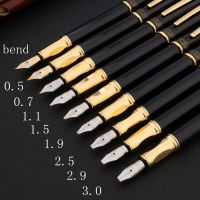 Parallel Calligraphy Fountain Pen Art Ink pen Gothic Arabic Italic 0.5/0.7/1.1/1.5/1.9/2.5/2.9/3.0/bend/mm Nib Office Supplies