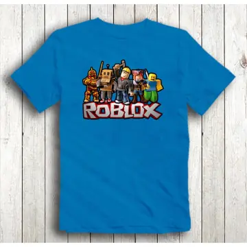 Roblox T-shirt for Kids Boys Game Cartoon Printed Sandbox Shirts