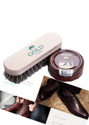 Combo Chăm Sóc Giày Da Thuộc GoldCare Gồm Xi Sáp GC5003 & Bàn Chải Đánh