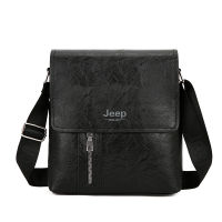 JEEP กระเป๋าสะพายไหล่ กระเป๋าเมสเซนเจอร์หนัง สำหรับผู้ชาย Messenger Bag PU Leather