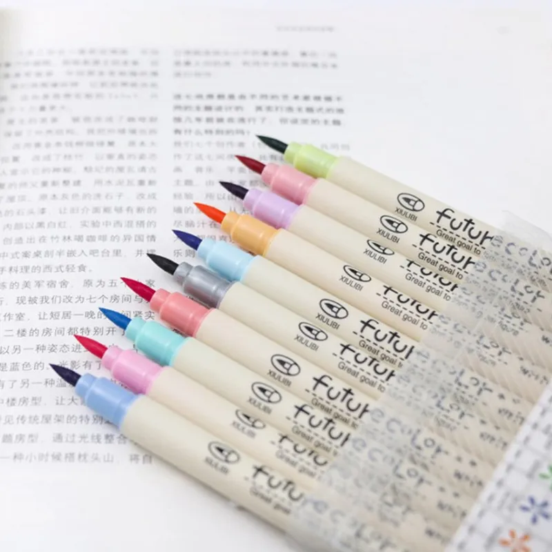 Brush Pen Color Calligraphy Marker Pens