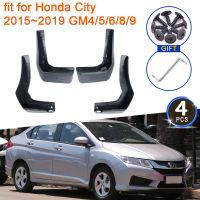 4x สำหรับ Honda City 2015 2016 2017 2018 2019 GM6 Mud Flaps Splash Guards Flap Mudguards Fender ล้อหน้ารถ Stying อุปกรณ์เสริม