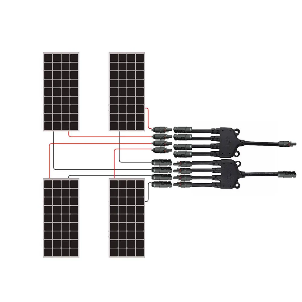 Photovoltaic System Y Type Parallel Connectors for Two Solar Panels  Installation - 4G 5G GSM WIFI Antennas, Coaxial Cable, RF Connectors,  Adapters