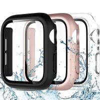 Tempered Glass cover For Apple Watch 8 41mm 40mm 42mm 38mm PC bumper Screen Protector Case iWatch series 7 6 5 4 3 se 45mm 44mm