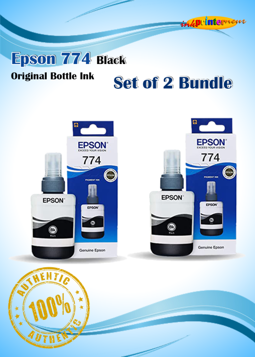 Epson T7741 Pigent Black Ink Bottle set of 2 Lazada PH