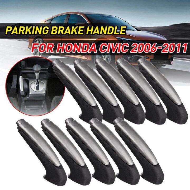 10pcs-black-emergency-car-interior-parking-hand-brake-handle-lever-grip-cover-for-honda-civic-2006-2011-47115-sna-a82za