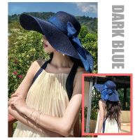 【CW】 Large Hat Wide Brim Floppy Panama Outdoor Beach Uv Female Hats B4t0