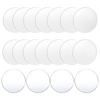 18 Pcs Clear Acrylic Disc 4 Inch Circle Acrylic Sheet Thick Circle Acrylic Rounds Blanks Acrylic Panel for DIY Crafts