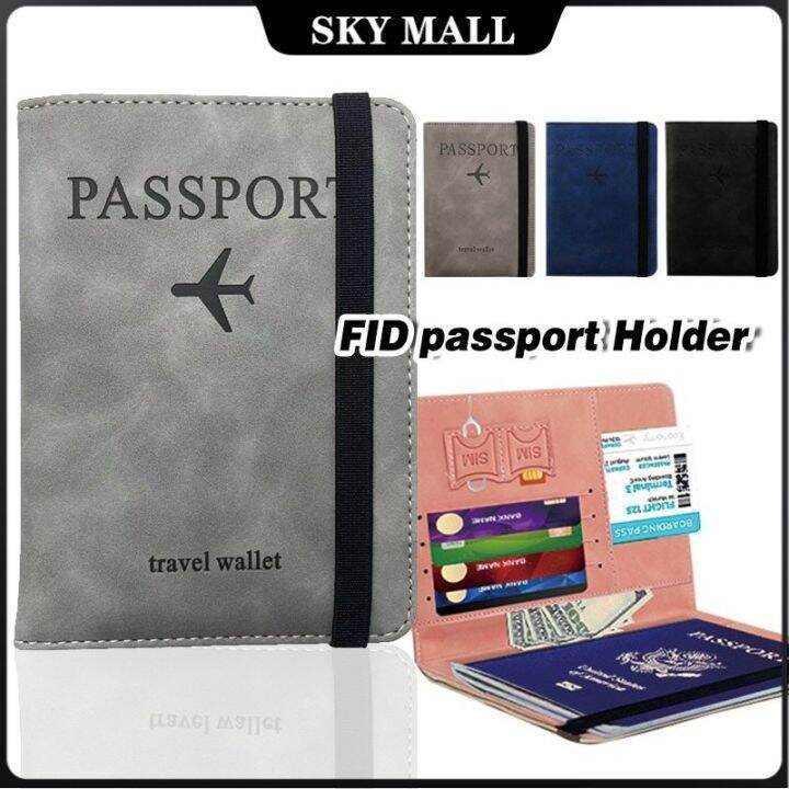 Passport Holder Passport Cover Passport Bag RFID Pu Leather ID Bag ...