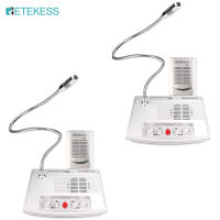 【2 PCS 】Retekess TW101ลำโพงหน้าต่าง,No Noise เสียง Mic,Bank Counter Interphone,ระบบอินเตอร์คอมสำหรับธุรกิจ,Ticket Window,ร้านค้า,สำนักงานแพทย์ (2ชุด)