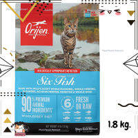 ?Lotใหม่ พร้อมส่งฟรี? ORIJEN SIX FISH CAT โอริเจน สูตร ปลา 6 ชนิด สำหรับแมว ขนาด 1.8 kg.  ✨