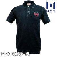 MOS เสื้อโปโลชายแฟชั่น ฟอกเซอร์ ผ้าคอตตอน 100% ใส่สบาย นุ่มฟู MMB-0520A-BL ดำ