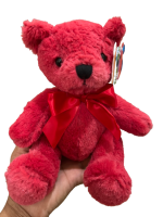 ตุ๊กตาหมี  teddy bear ตุ๊กตาวาเลนไทน์   ตุ๊กตาหมีสีแดง20cm  พร้อมส่งจากไทย