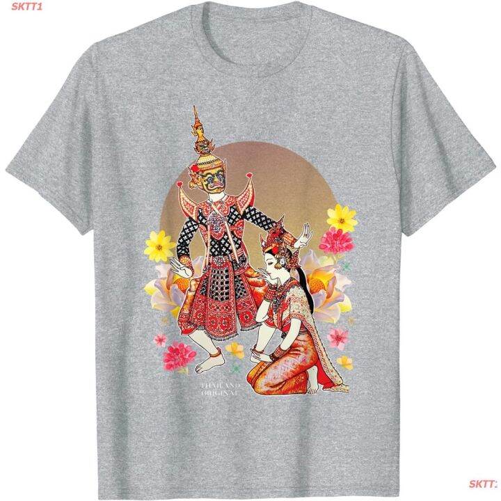 sktt1-thailandเสื้อยืดยอดนิยม-thailand-original-thai-ramakien-gift-idea-for-men-women-cute-t-shirt-thailand-mens-women