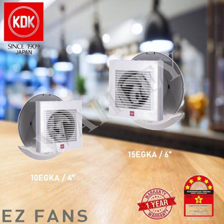 KDK 10EGKA / 15EGKA 4 inch / 6 inch Wall Mount Exhaust Fan Ez Fan
